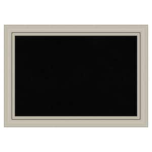 Romano Silver Narrow Wood Framed Black Corkboard 28 in. x 20 in. Bulletin Board Memo Board