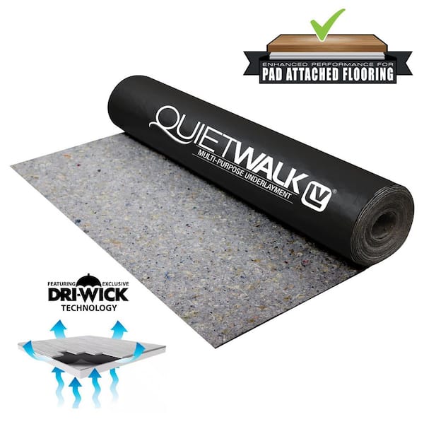 360 sq. ft. x 6 ft. x 60 ft. x 1.4 mm Acoustical Underlayment with Vapor Barrier for All Vinyl Plank Flooring
