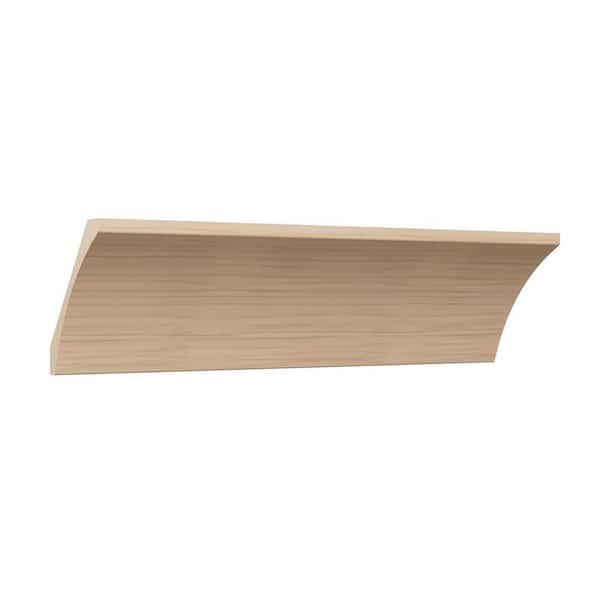Ekena Millwork WM291 0.75 in. D x 5.25 in. W x 96 in. L Wood Alder Crown Moulding