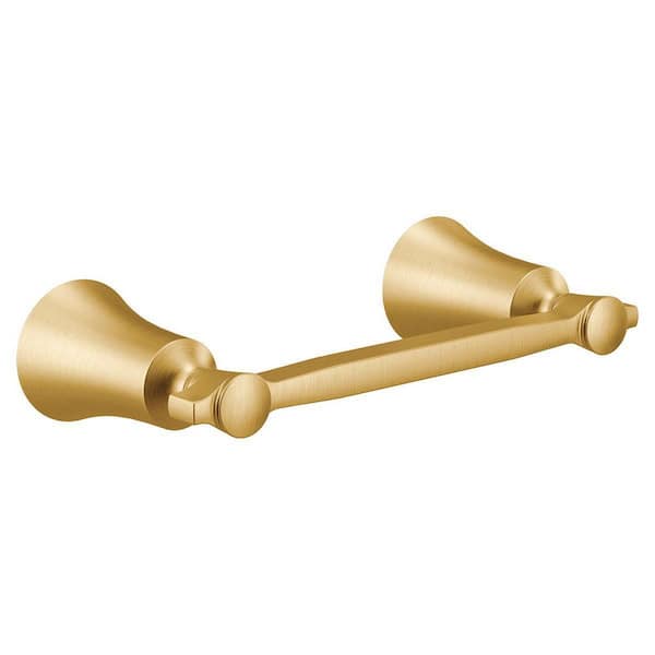 Flara Wall Mounted Toilet Paper Holder in Brushed Gold