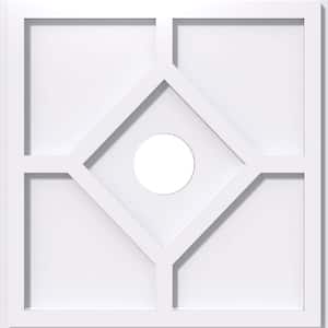 1 in. P X 14 in. C X 40 in. OD X 7 in. ID Embry Architectural Grade PVC Contemporary Ceiling Medallion