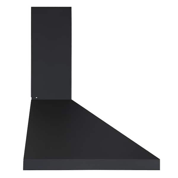 Ancona 30” 450 CFM Convertible Wall Mount Pyramid Range Hood in Black Stainless Steel AN-17016BSS