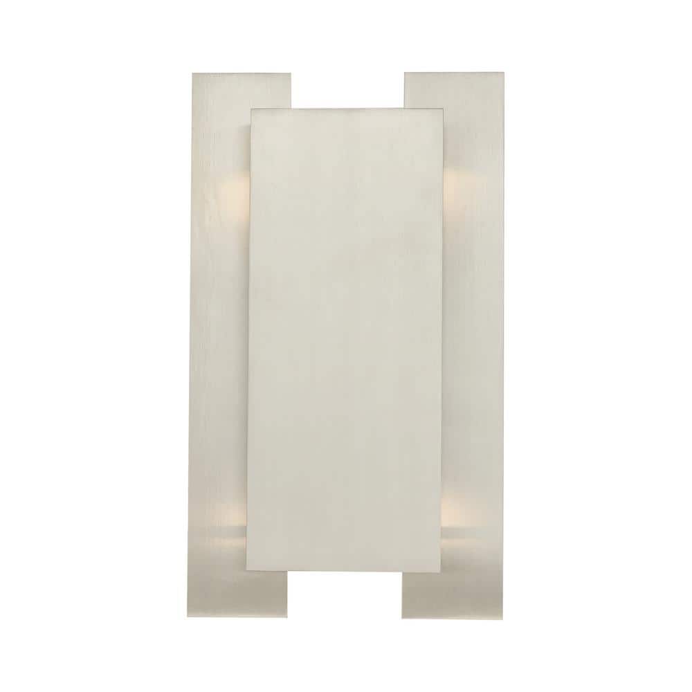 Brushed Nickel 2-Light Vertical/Horizontal Wall Sconce