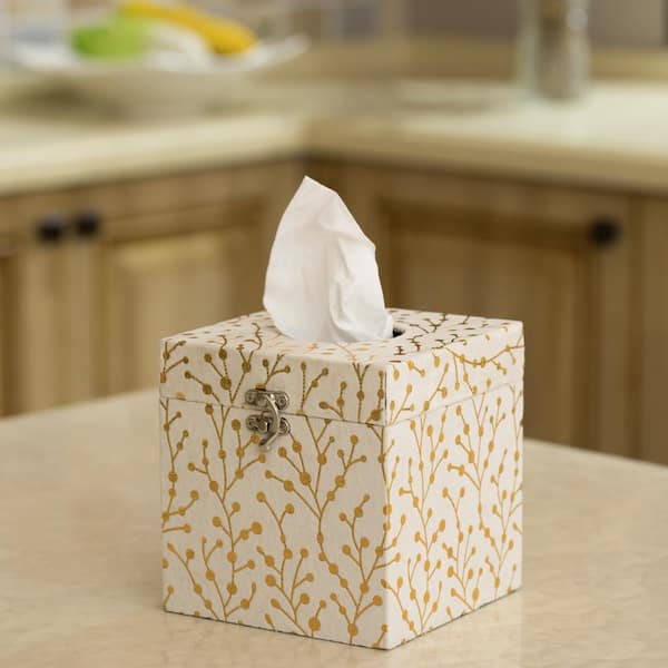 Tissue Box Cover, Modern Leather Tissue Box Holder, kleenex Tissues Cube  Boxes, kleenex Tissues Boxes, Square Tissues Cube box, Facial Tissues Boxes