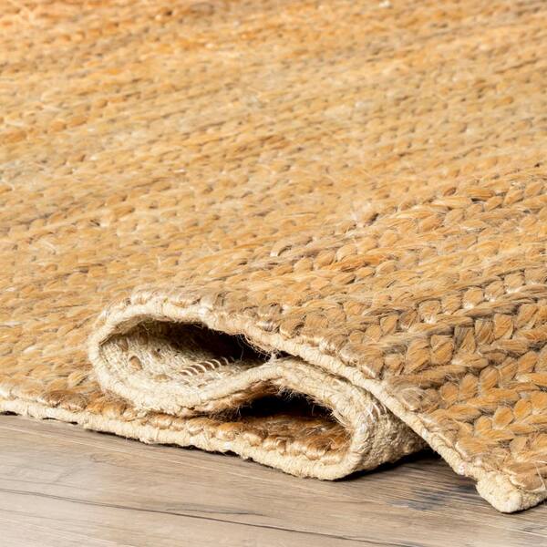 black and natural woven jute rug – Lauren Liess