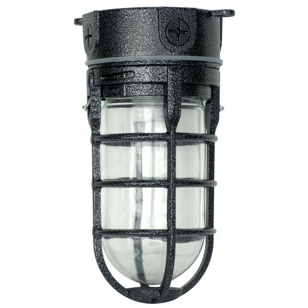 Southwire Industrial 1-Light Hammered Black Outdoor Weather Tight