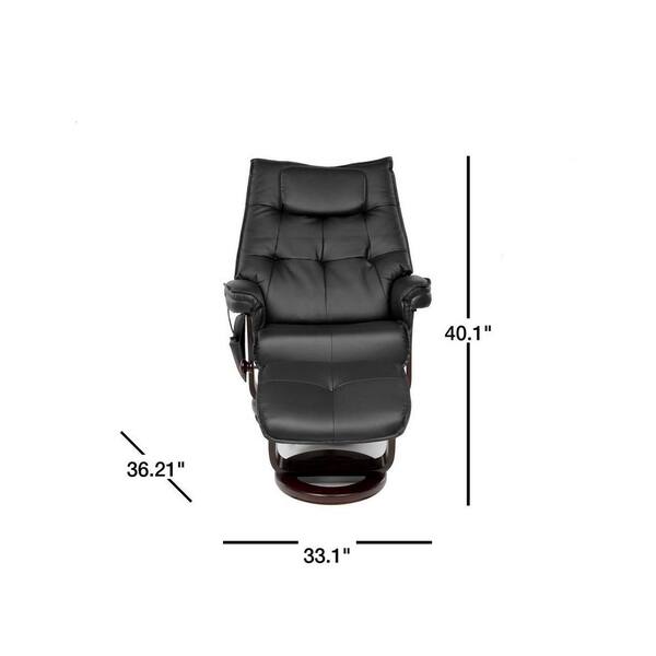 Home & Kitchen Home Black Relaxzen 8Motor Massage Recliner with Lumbar