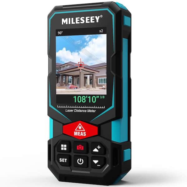 330 ft. Outdoor Laser Distance Measuring Tool with Camera Viewfinder, P2P Technology, Tilt Sensor, App Connectivity