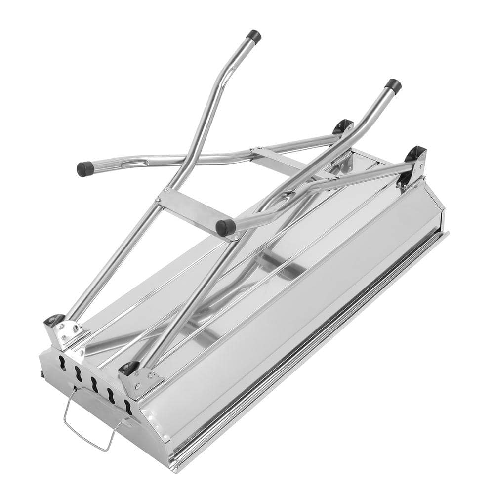 Portable Stainless Steel Charcoal Grill with Folding Legs