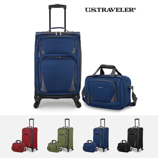 U.S. Traveler Forza Navy Softside Rolling Suitcase Luggage