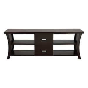 Hartwelle 60 in. Cappuccino tv Stand Fits tv's up to 69 in.