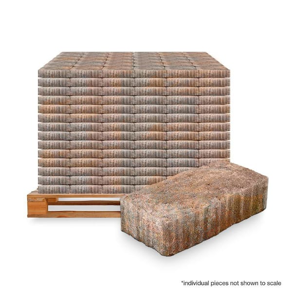 Clayton 7 in. L x 3.5 in. W x 1.77 in. H Winter Blend Concrete Paver (840-Pieces/143 sq. ft. /Pallet)