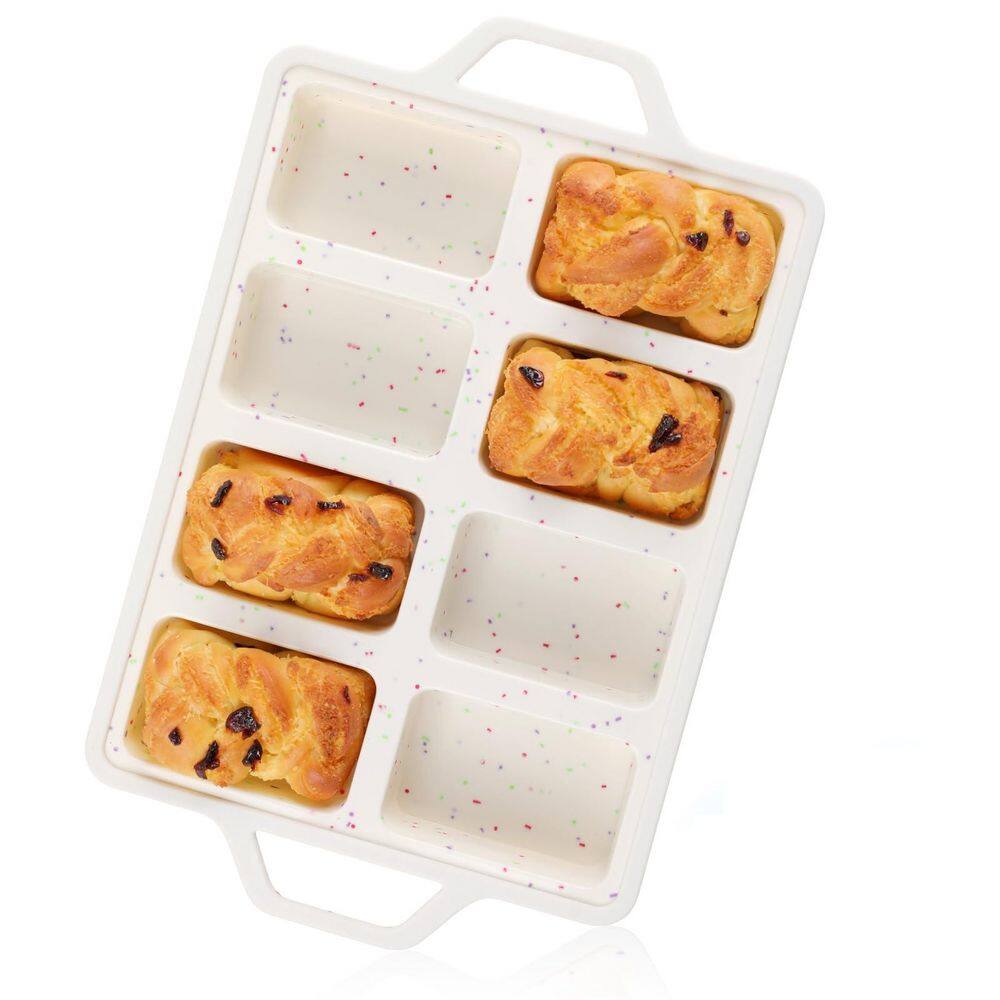 Silicone Mini Loaf Pan with Metal Reinforced Frame, Non-stick Silicone Bread Pan for Baking 8-Cavity, Dishwasher Safe price history on PriceWatchPro