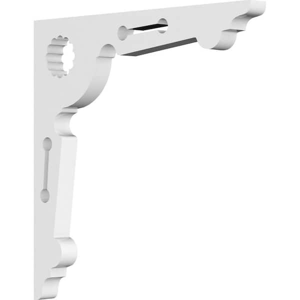 Ekena Millwork 5/8 in. W X 8 in. H X 8 in. D PVC Cena Bracket