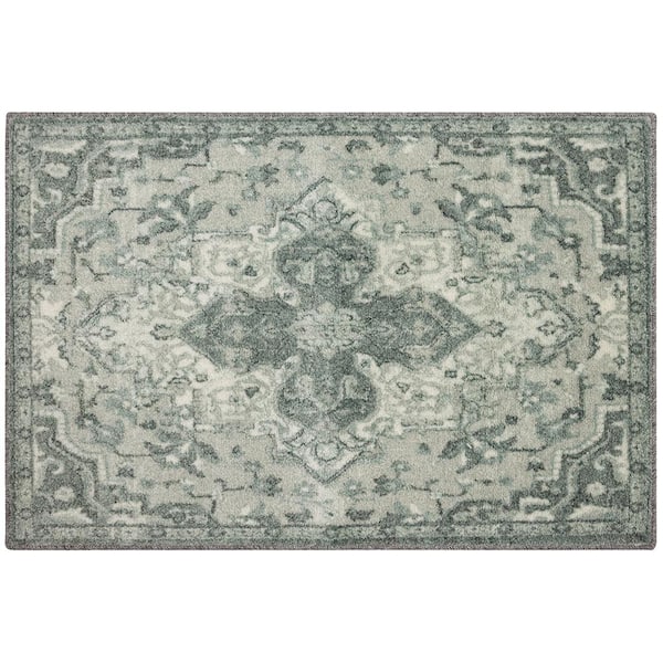 Mohawk Home Emiko Grey 2 ft. x 3 ft. Oriental Area Rug