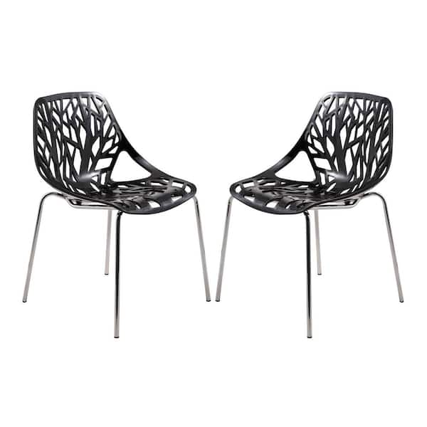 Baxton Studio Modern Birch Sapling Green Finished Plastic Dining Chair - Set of 2 Baxton Studio Modern Birch Sapling Green Finished Plastic Dining Chair - Set of 2