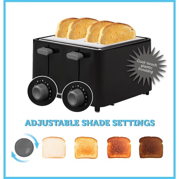 Drop side outlet toaster