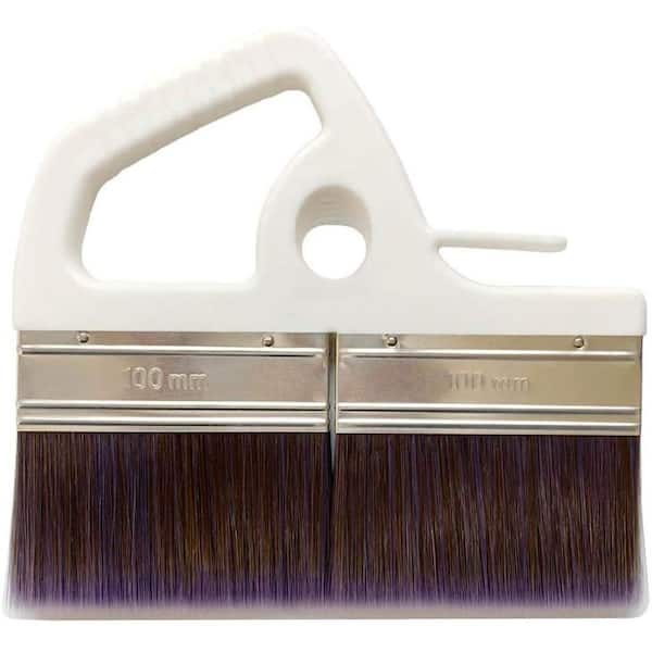 8 in. Large Paint Brush Wide Stain Brush for Floors Doors Wallpaper Paste Decks Soft Synthetic Filament White