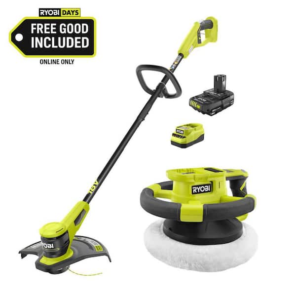 RYOBI ONE+ 18V 13 in. Cordless Battery String Trimmer with 2.0 Ah