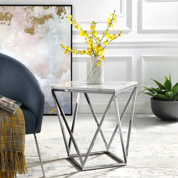 Stone triangle online end table