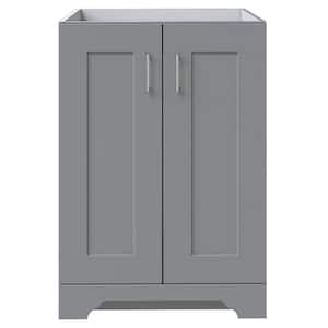 Hawthorne 24 in. W x 21.75 in. D x 34 in. H Bath Vanity Cabinet without Top in Twilight Gray