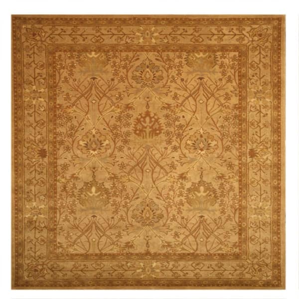 Morris 6 ft. x 6 ft. Beige/Brown Traditional Morris Area Rug