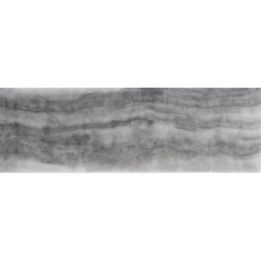 Gray 4 in. x 5 in. Polished Marble Subway Tile Sample (0.13 sq. ft./Piece) price history on PriceWatchPro