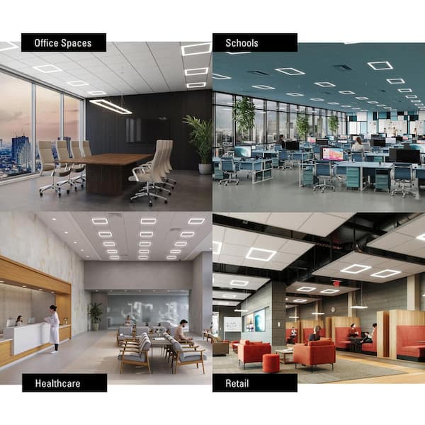 Metalux 2 x 4 ft. Selectable 6000/4500/3000 Lumens, Integrated LED