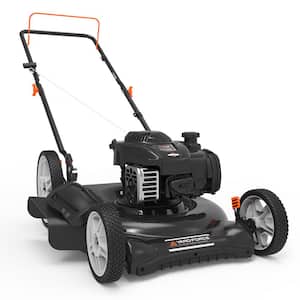 21 in. e450 Series Briggs & Stratton Gas Walk Behind Push Mower with 2-in-1 Cutting System