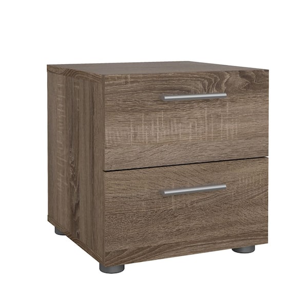 Tvilum Austin 2-Drawer Truffle Nightstand 70070cj - The Home Depot