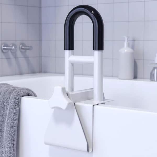 Dazone 4-Pack 12" Stainless Steel Bathroom Grab Bars – Wall Mounted Safety Handrails, Silver
