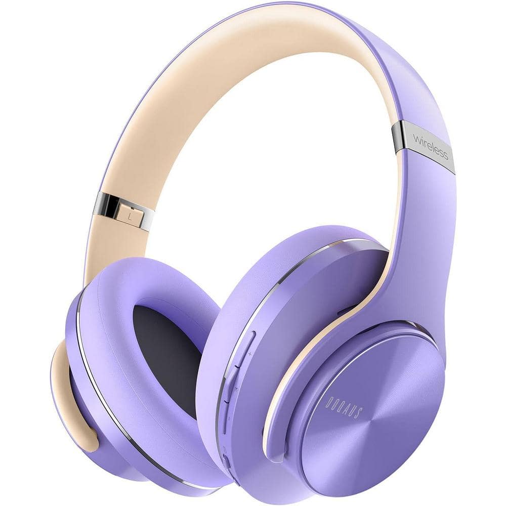 Optimized Purple Wireless Bluetooth Noise Canelling Over the Ear Headphones