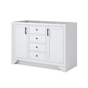 Lanagan 48 in. W x 21.5 in. D x 34 in. H Bath Vanity Cabinet without Top in White