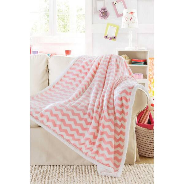 LALA + BASH Fifi Pretty Pink Throw Blanket