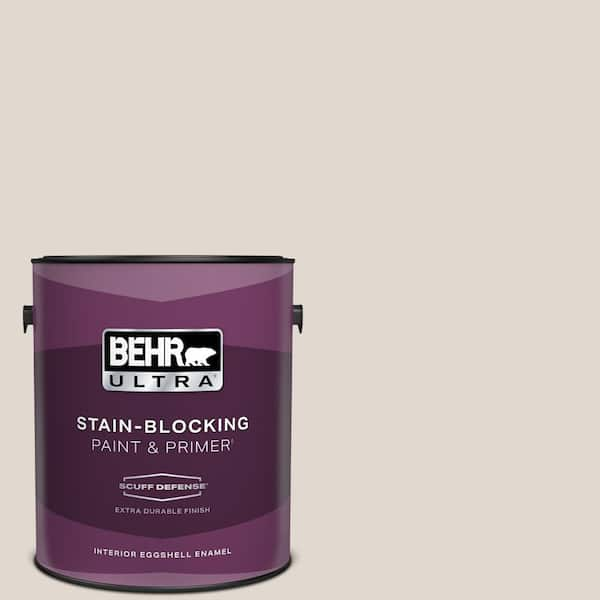 BEHR ULTRA 1 gal. #PPL-78 Taupe Mist Extra Durable Eggshell Enamel Interior Paint & Primer