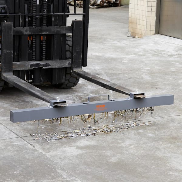 Hanging Magnetic Sweeper Pickup Tool, 120 lb. Nail Hang-Type Magnetic Forklift Sweeper, Industrial Grade Magnets