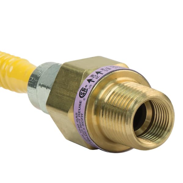 Proplus Part # R48EF - Proplus 3/8 In. Flare X 1/2 In. Mip Brass Flare Long  Thread Connector - Gas Brass Flare Fittings - Home Depot Pro