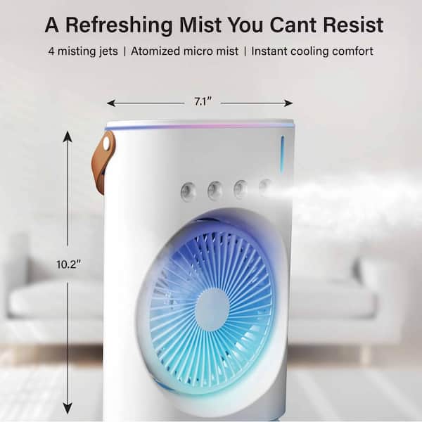 BULLSEYE Misting Fan 130 CFM 3 Speed Portable Evaporative Air