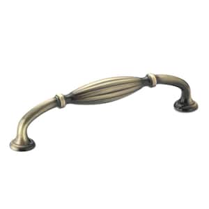 Madeleine Collection 5 1/16 in. (128 mm) Grooved Antique English Traditional Curved Cabinet Arch Pull