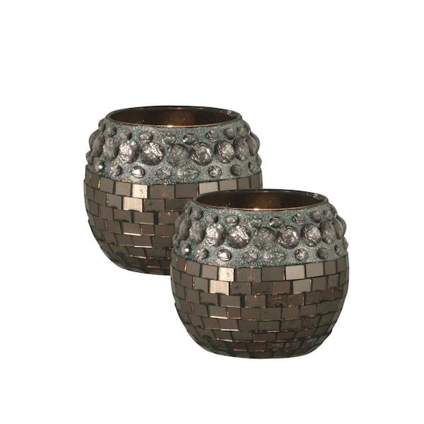 Unbranded 12.25 in. Sonora Small Hand Blown Art Glass Candle Holder