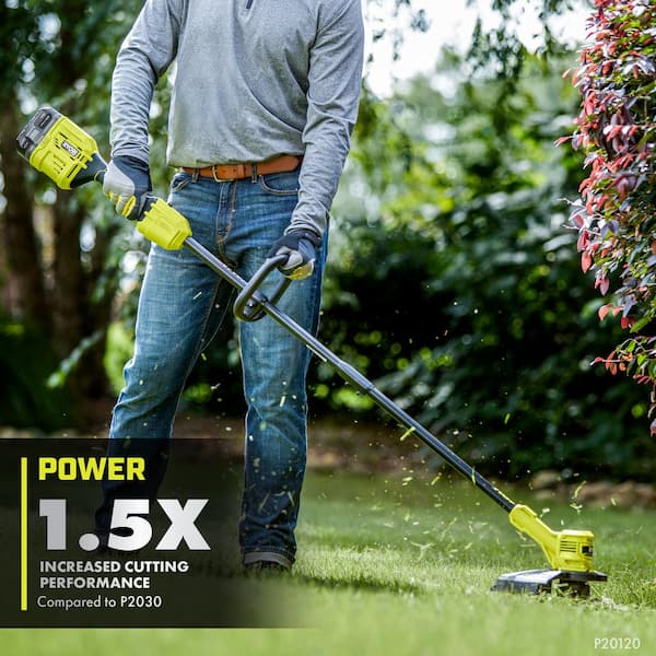 RYOBI P20102BTL-AC ONE+ HP 18V Brushless 13 in. Cordless Battery String Trimmer (Tool Only) with Extra 3-Pack of Spools - 3