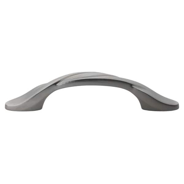 GlideRite 3 in. Center-to-Center Satin Pewter Twisted Cabinet Pulls (10-Pack)