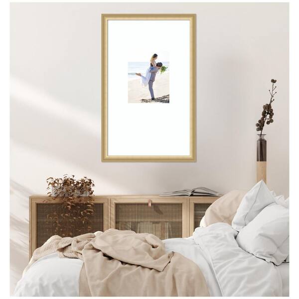 Kate and Laurel Florence 16 x 26 Matted to 8 x 10 Gold Plastic
