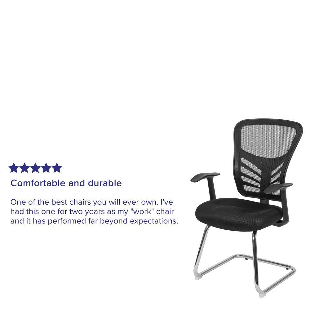 Black Mesh Side Chair - Thumbnail 4