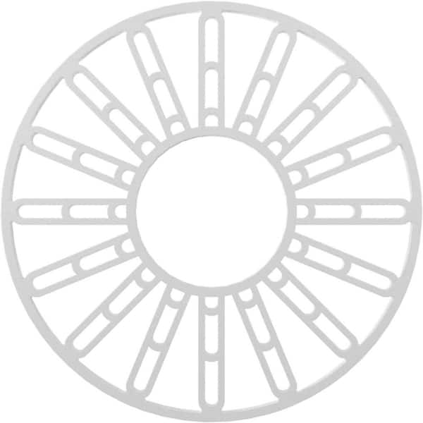 Ekena Millwork 1 in. x 36 in. x 36 in. Hale Architectural Grade PVC Peirced Ceiling Medallion Moulding