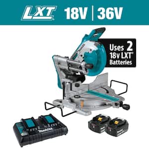 18V 5.0Ah X2 LXT Lithium-Ion (36V) Brushless Cordless 10 in. Dual-Bevel Sliding Compound Miter Saw with Laser Kit