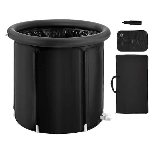 1-Person 1 Jet Occupancy Ice Bath Tub Cold Water Therapy Plunge Tub for Athletes Portable Outdoor Ice Barrel Plunge Pool