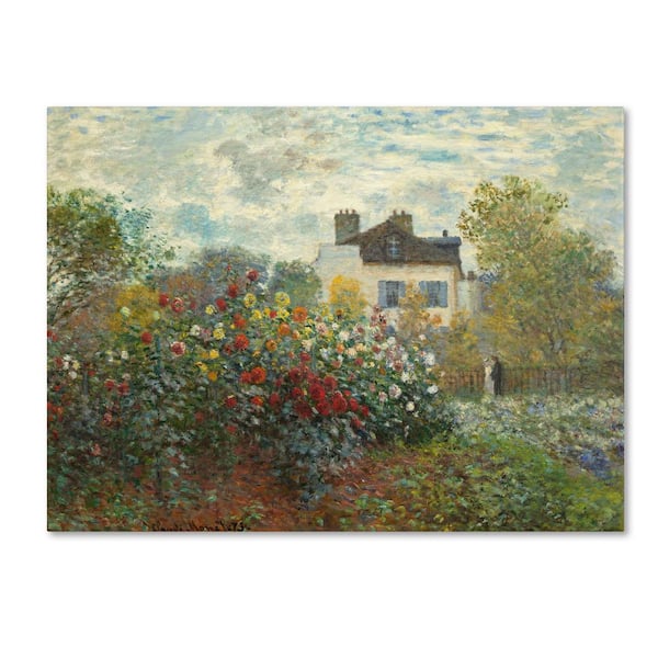 24 in. x 32 in. "The Artist's Garden in Argenteuil" Canvas Art