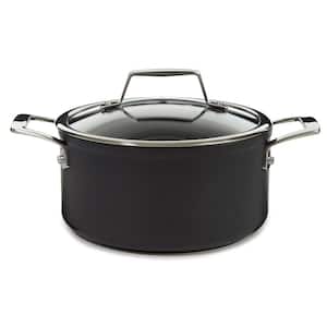 BergHOFF Essentials Hard Anodized Nonstick Stock Pot with Glass Lid, 8 in.