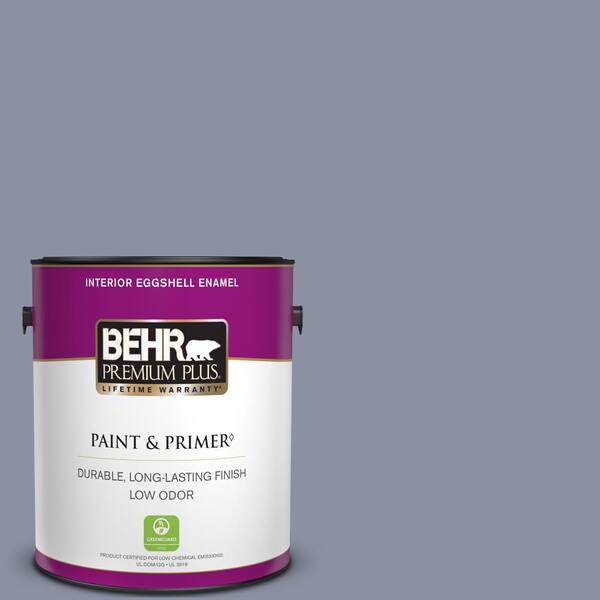BEHR PREMIUM PLUS 1 gal. #620F-4 Violet Shadow Eggshell Enamel Low Odor Interior Paint & Primer